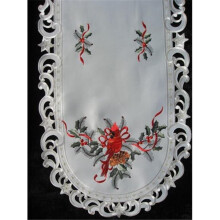H9148-E Cardinal Round Doily, 8 in.