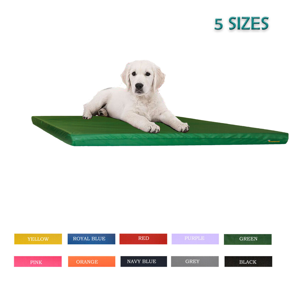 (Green, Small [60x45x5]) Dog Bed Cage Crate Mats Cat Bed Mattress Water Resistant 5cm thick