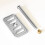 Chrome bathroom / Kitchen Basin Sink Decorative Overflow Cover Plate And Bolt 1
