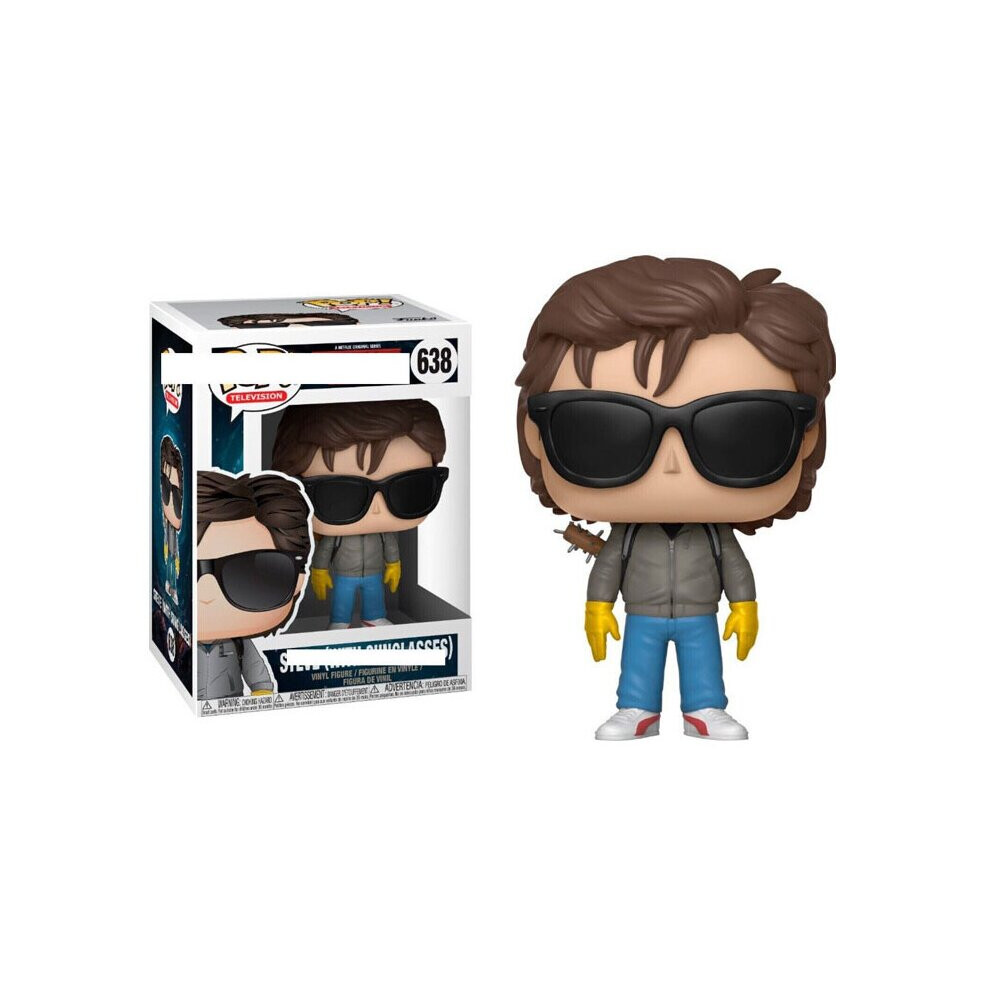 (Shades Steve) funkoPOP Stranger Things Steve Dustin Figure Figurine