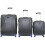 (Black, Large Suitcase) Vivien Kondor ABS Hard Shell Suitcase TSA Lock 3