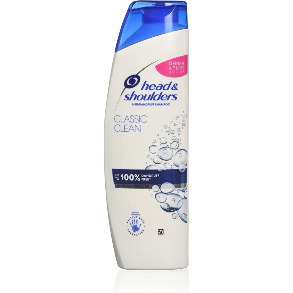 Head & Shoulders Classic Clean Dandruff Shampoo, Pack Of 6 ( 6 X 250 Ml), Clinically Proven Deep Clean, Uk #1 Shampoo