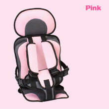 (pink, 56*24*34cm) Child Safety Seat Breathable Soft Chair For Kids Boys Girls Travel