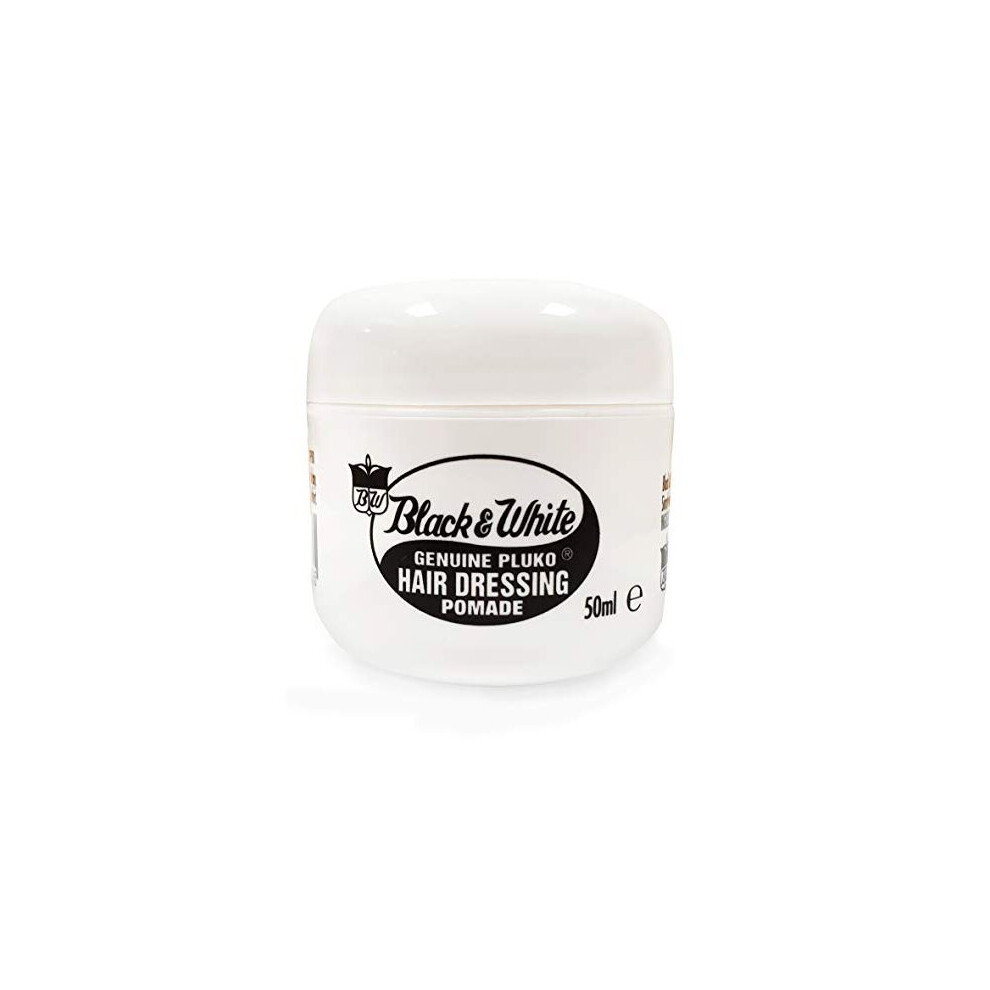 Black & White Black/White & Genuine Pluko Hair Dressing Pomade 50Ml