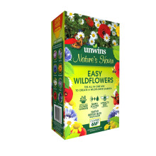 Unwins Nature's Haven Easy Garden All-in-1 Wildflower Mix 1.2kg - Attracts Bees & Butterflies, Seeds & Sowing Granules, Covers 6m2
