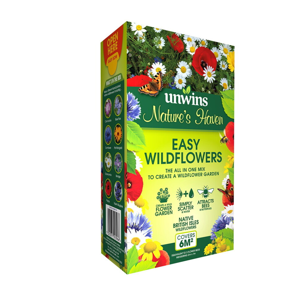 Unwins Nature's Haven Easy Garden All in 1 Wildflower Mix Flowers Seeds 1.2kg