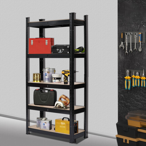 5 Tier Metal Shelving Unit Workshop Garage Shed Storage Shelves 1