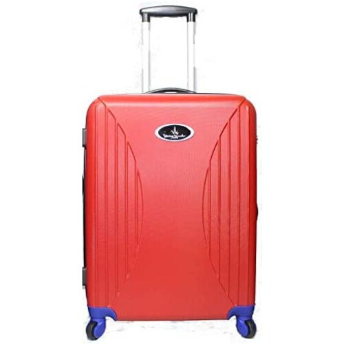 (Red, Small (Cabin) Suitcase) Vivien Kondor ABS Hard Shell Suitcase TSA Lock 1