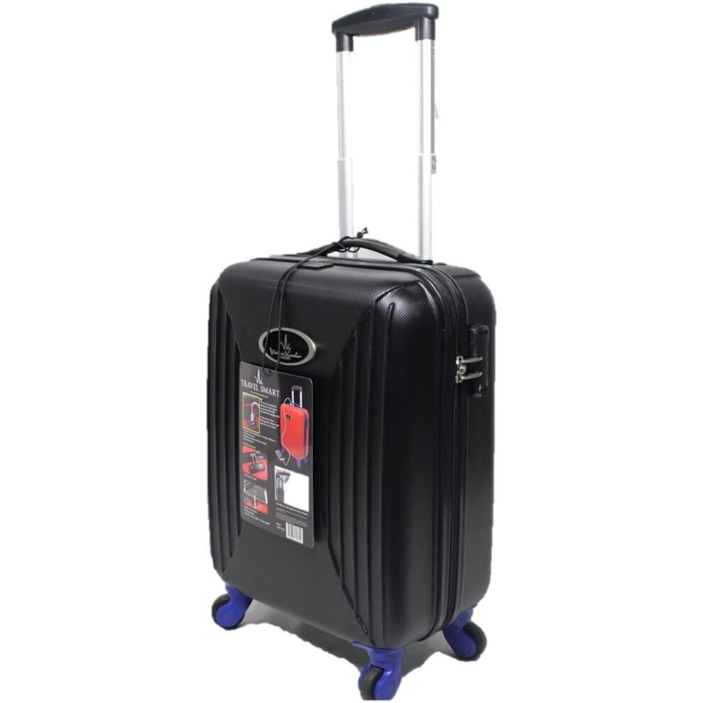 (Black, Small (Cabin) Suitcase) Vivien Kondor ABS Hard Shell Suitcase TSA Lock-image-OPC-PBCF8JB-NEW