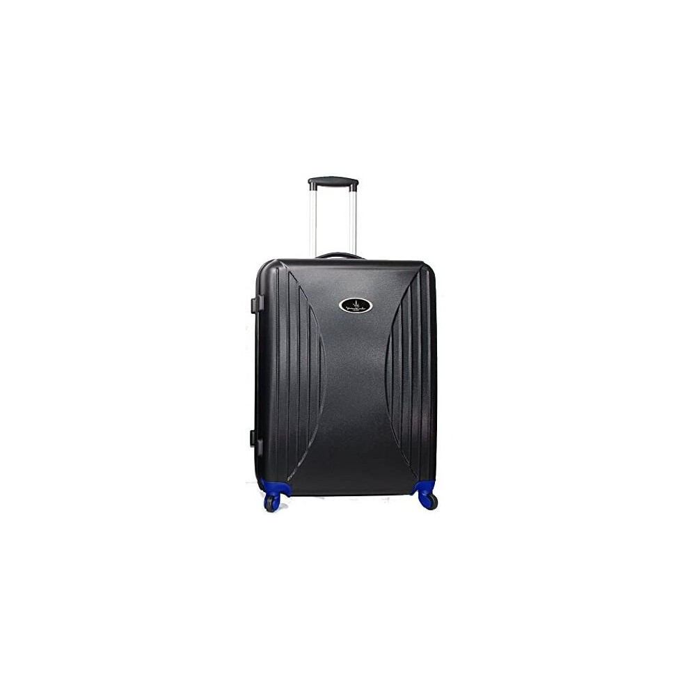 (Black, Large Suitcase) Vivien Kondor ABS Hard Shell Suitcase TSA Lock-image-OPC-PBCF8JD-NEW