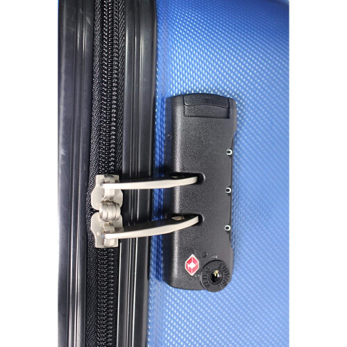 (Blue, Small (Cabin) Suitcase) Vivien Kondor ABS Hard Shell Suitcase TSA Lock 1