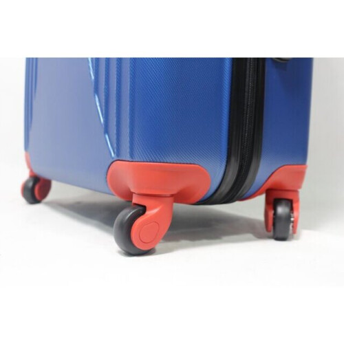 (Blue, Small (Cabin) Suitcase) Vivien Kondor ABS Hard Shell Suitcase TSA Lock 2