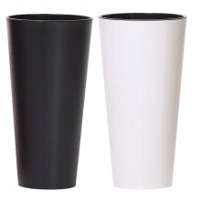 Vaso da fiori alto Tubus Slim Shine DTUS250S | Bianco
