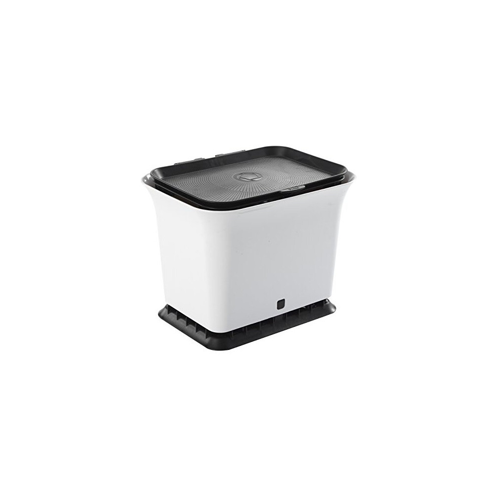 Composteur de cuisine sans odeur Full Circle Fresh Air noir et blanc