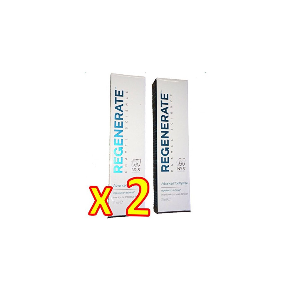 Regenerate Enamel Science - REGENERATE Enamel Science Advanced Toothpaste 75 ml - PACK 2 x 75ml by Enamel science