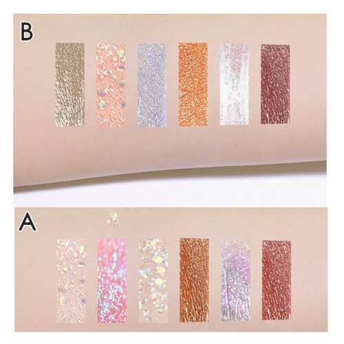 (B SET) Metallic Eye Makeup Shimmer Eyeshadow Liquid 2