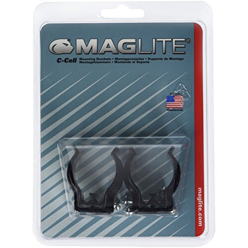 Maglite Maglite Black Universal Mounting Brackets for C-Cell Flashlight, 2 pk 1