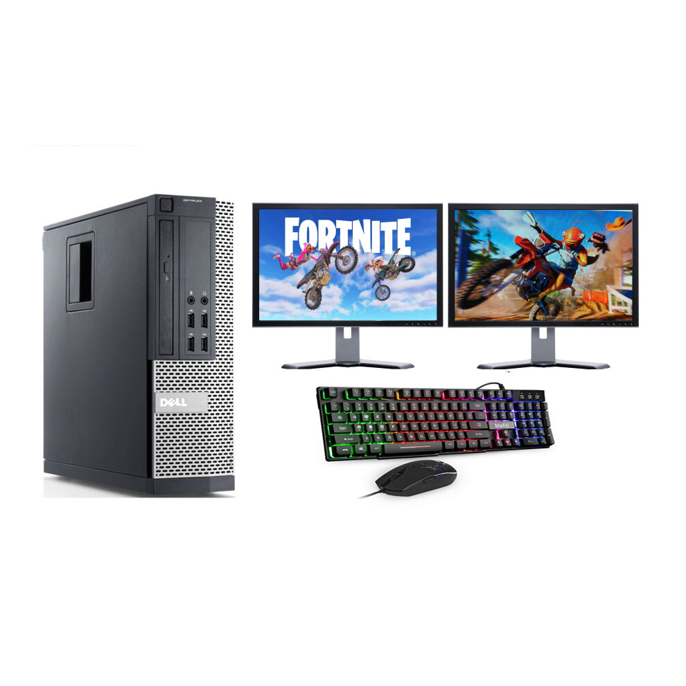 Fcs Fast Gaming Dell Bundle Tower Pc Full Set Computer System Intel I5 8Gb 500Gb Gt730