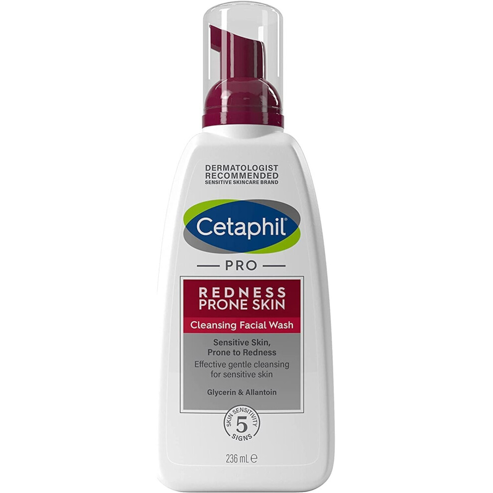 Cetaphil Face Wash, PRO Cleansing Facial Wash, 236ml, For Sensitive & Redness Prone Skin