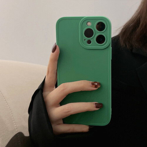 (For iPhone 11Pro Max) Simple Green TPU Case For iPhone 14Pro Max 1