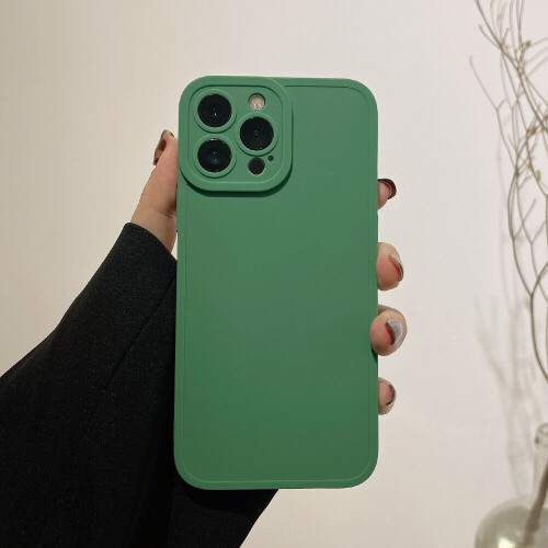 (For iPhone 11Pro Max) Simple Green TPU Case For iPhone 14Pro Max 2