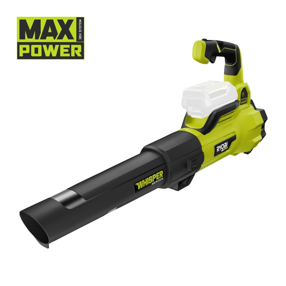 Ryobi  36V MAX POWER Cordless Brushless Whisper Leaf Blower - Bare Tool