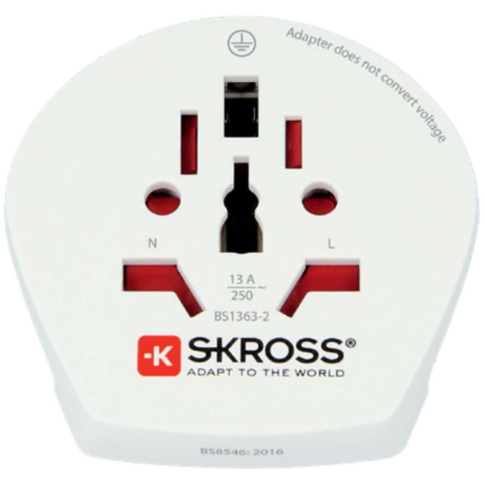 Skross Travel Adapter World-To-Europe Earthed Skr1500211E