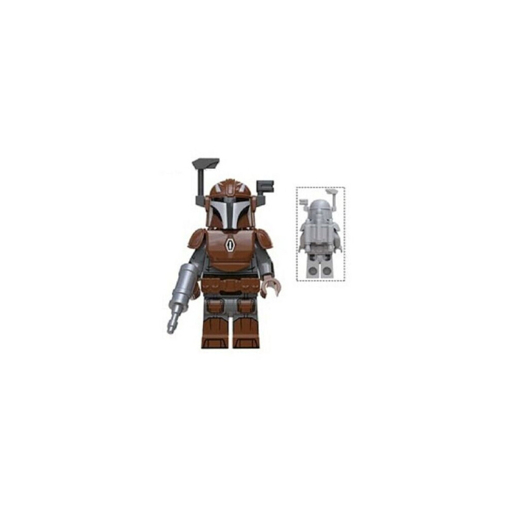 (Mandalorian Brown Heavy) Star Wars Custom Mini Figures Fit Lego Sets