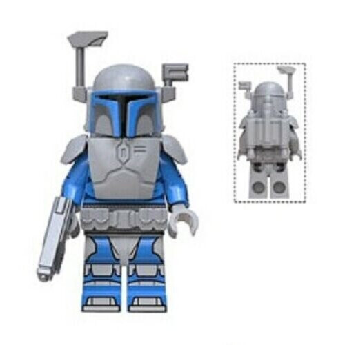 (Clone Trooper Heavy Gun Blue) Star Wars Custom Mini Figures Fit Lego Sets