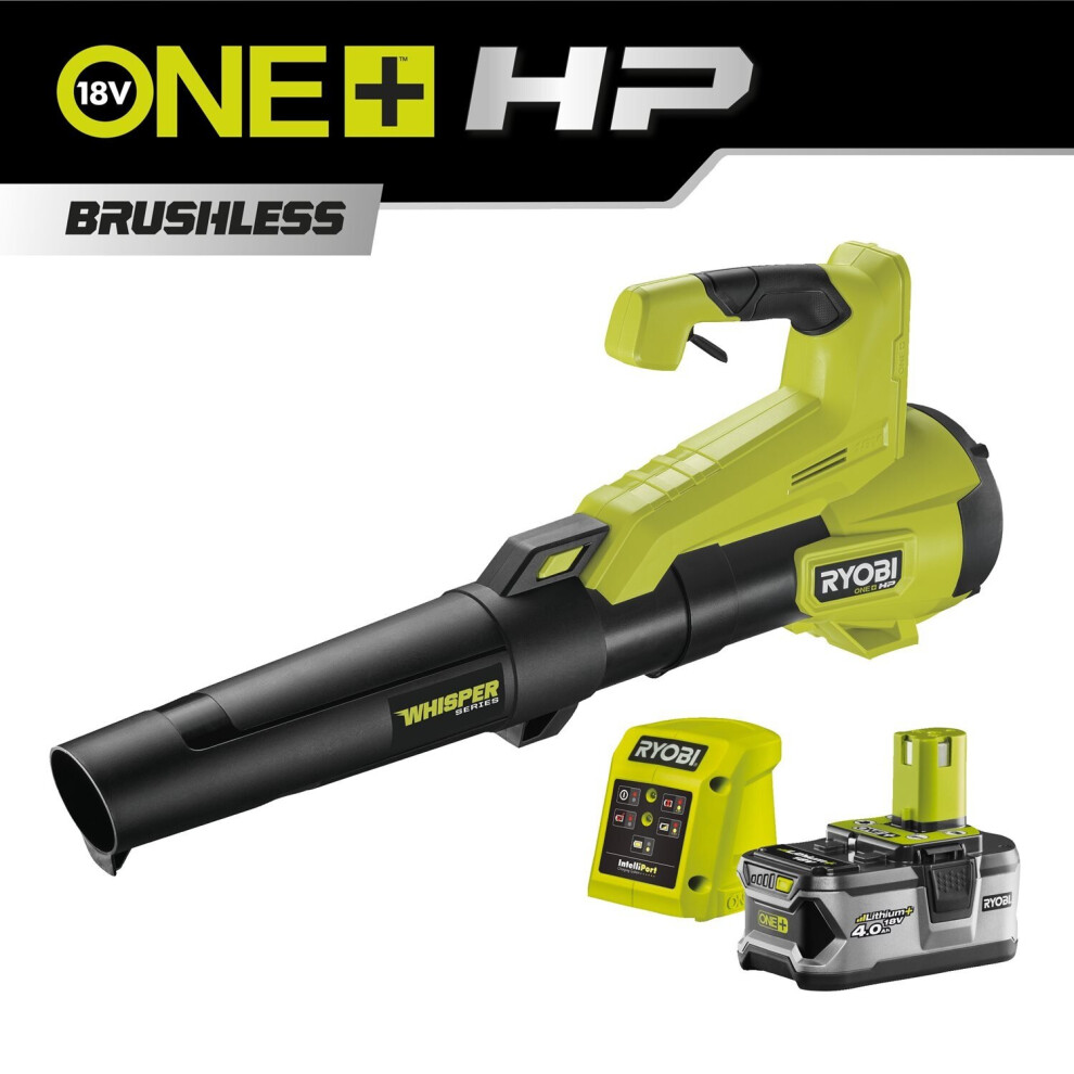 Ryobi RY18BLXC-140 18v ONE+ Cordless Whisper Leaf Blower