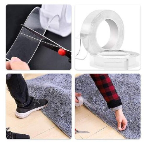 Nano tape Reusable multi-purpose Double-sided transparent 2