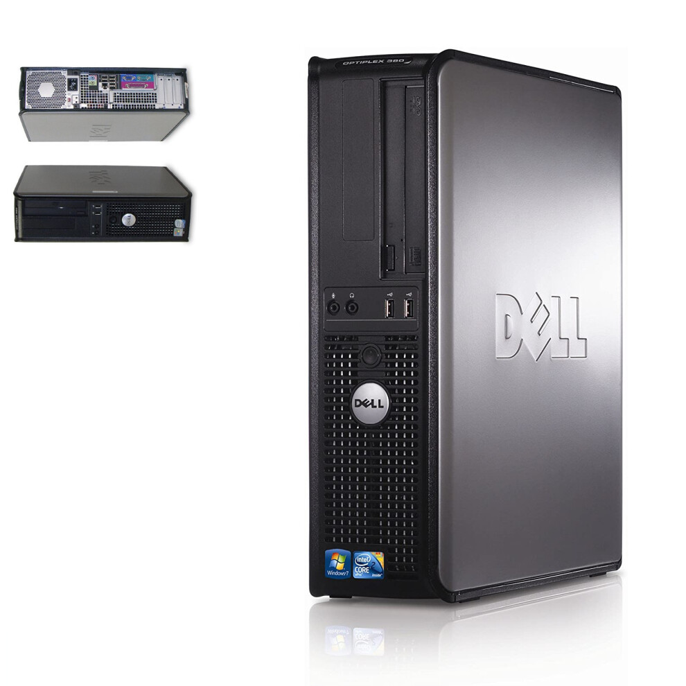 FCS Dell Intel Dual Core 2.5GHz 4GB RAM 500GB HDD Windows 10 PC Computer