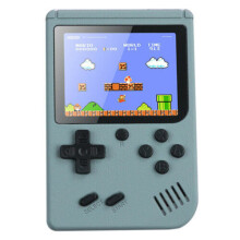 (Grey) Classic Game Built-in 500 Handheld Retro Video Game Console Kids Gift