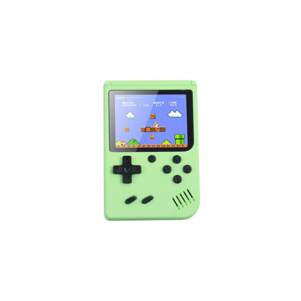 (Green) Classic Game Built-in 500 Handheld Retro Video Game Console Kids Gift