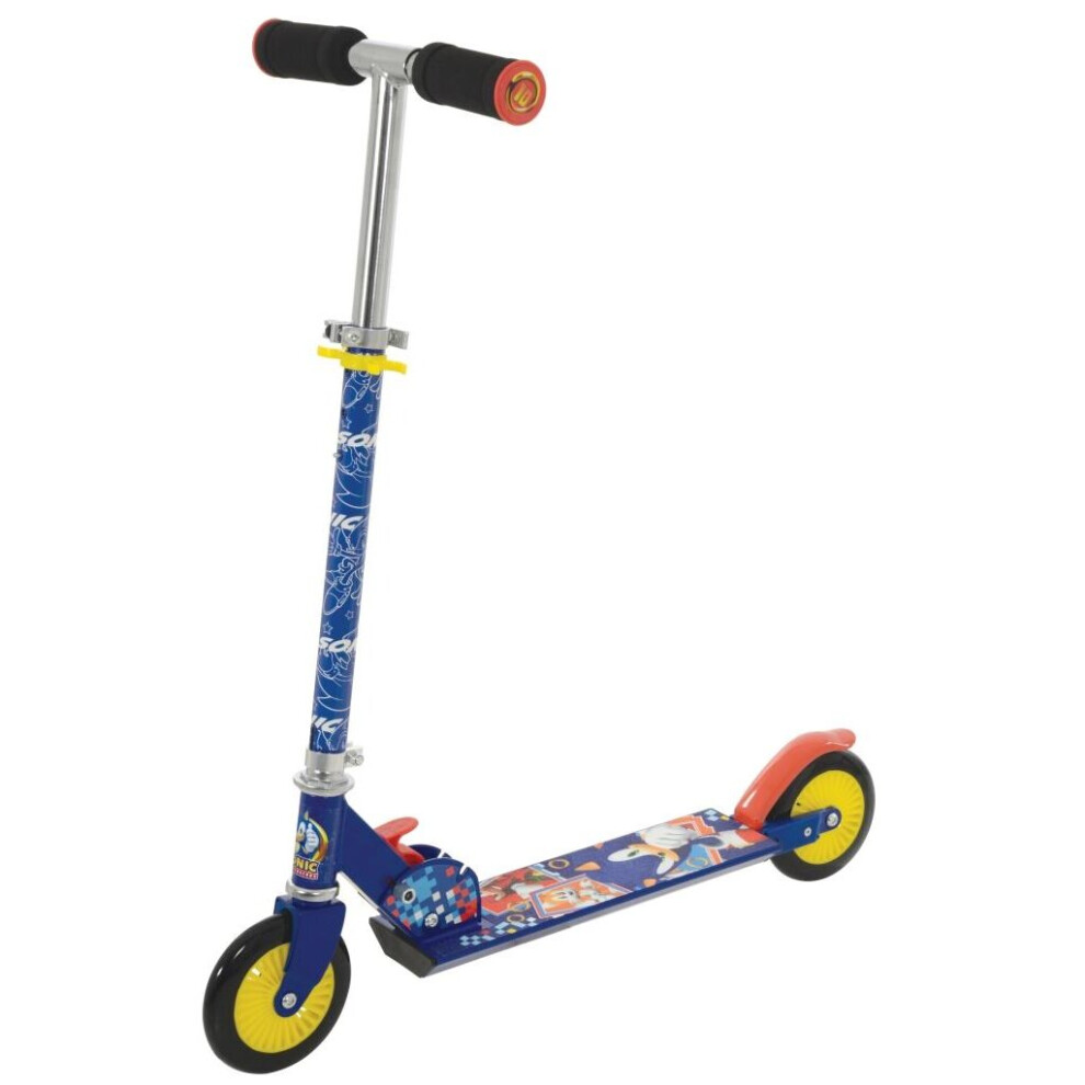 Sonic Kids Folding In-line Scooter - Blue