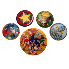 Sonic The Hedgehog Button Badge Set - Jigsaw Puzzle