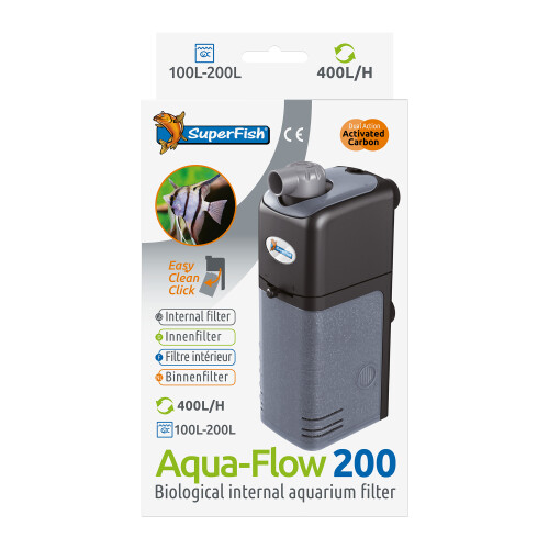 SuperFish Superfish Aqua Flow Filter 200 Aquaflow Internal Aquarium Filter 1