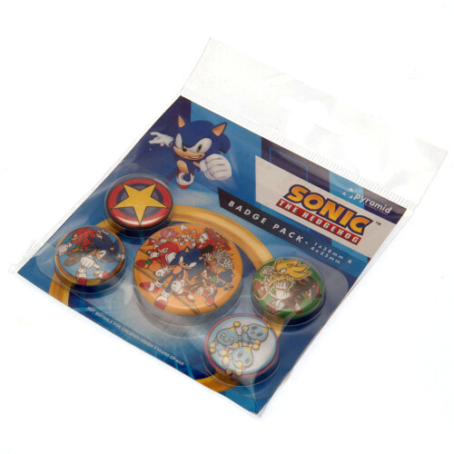 Sonic The Hedgehog Sonic The Hedgehog Button Badge Set - Jigsaw Puzzle 2