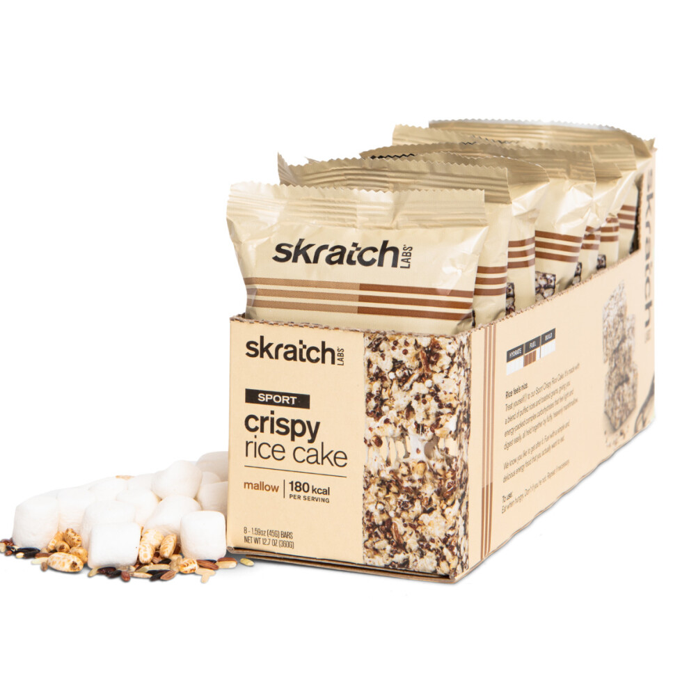 Skratch Labs Crispy Rice Cakes 8 servings bars 12.7 oz Chocolate Mallow