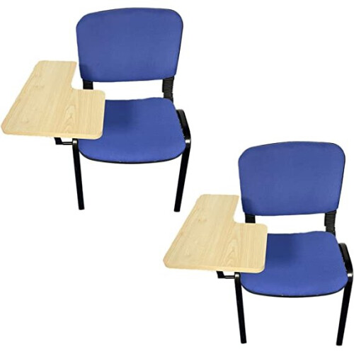 (Blue with Tablet, 2) Reception chair