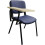 (PU Blue with Tablet, 1) Reception chair 1