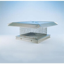 Homesaver 13108 12 Inch x 12 Inch Homesaver Stainless Steel Single-flue Chiminey Cap 304-alloy
