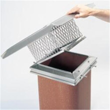 Homesaver 13051 8 Inch x 8 Inch Homesaver Easyclean Cap 304-alloy Hinged Cage