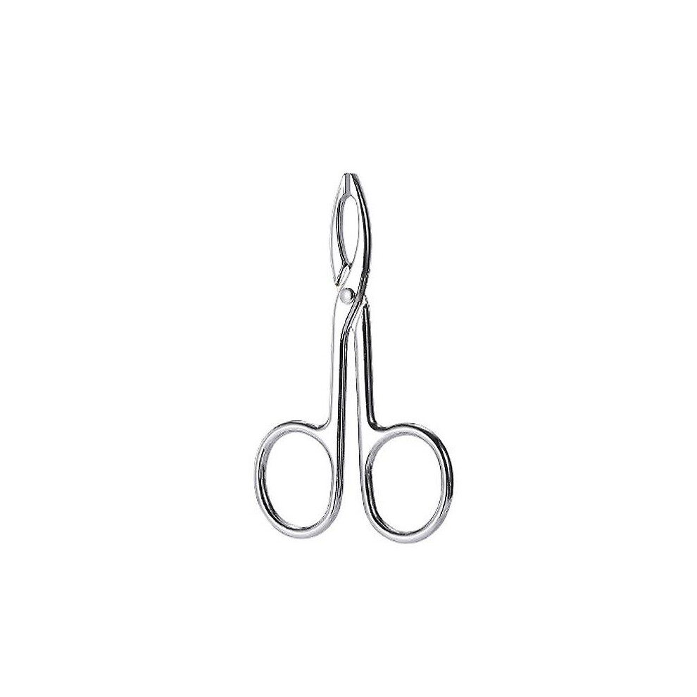 (Silver Straigh) 3pcs Eyebrow Tweezers Face Hair Removal Pliers Scissors Makeup Beauty Tools