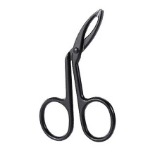(Black Elbow) 3pcs Eyebrow Tweezers Face Hair Removal Pliers Scissors Makeup Beauty Tools