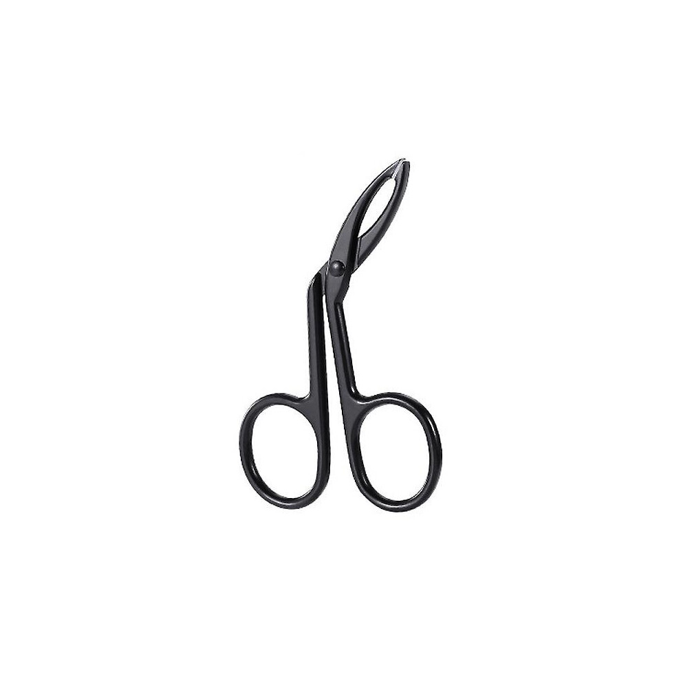 (Black Elbow) 3pcs Eyebrow Tweezers Face Hair Removal Pliers Scissors Makeup Beauty Tools