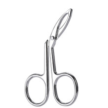 (Silver Elbow) 3pcs Eyebrow Tweezers Face Hair Removal Pliers Scissors Makeup Beauty Tools