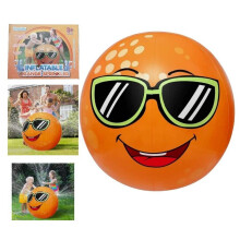Inflatable Orange Kids Sprinkler Toys Outdoor Water Spray, 80cm Water