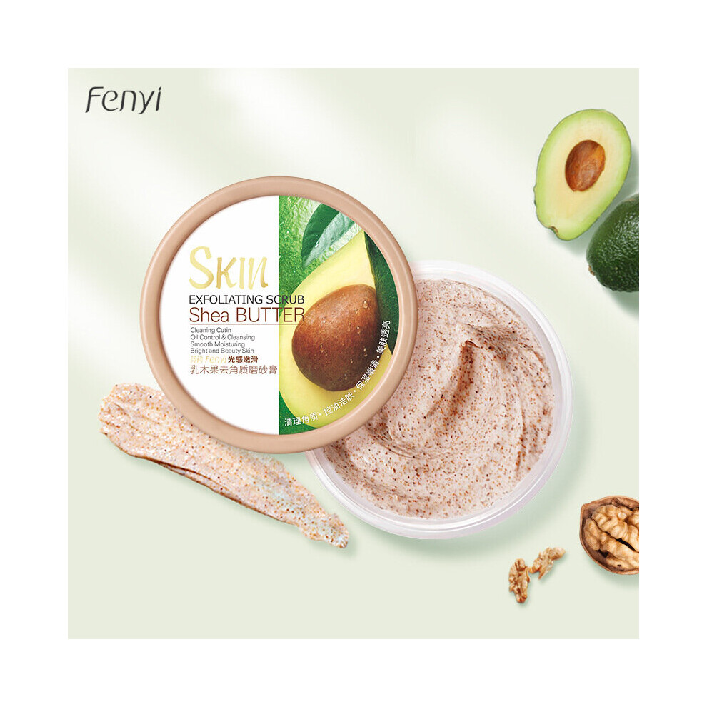 Yetp Star Shea Butter Body Scrub Hydrating Exfoliating Scrub Lotion Deep Cleansing Cutin Refine Pores Scrub Remove