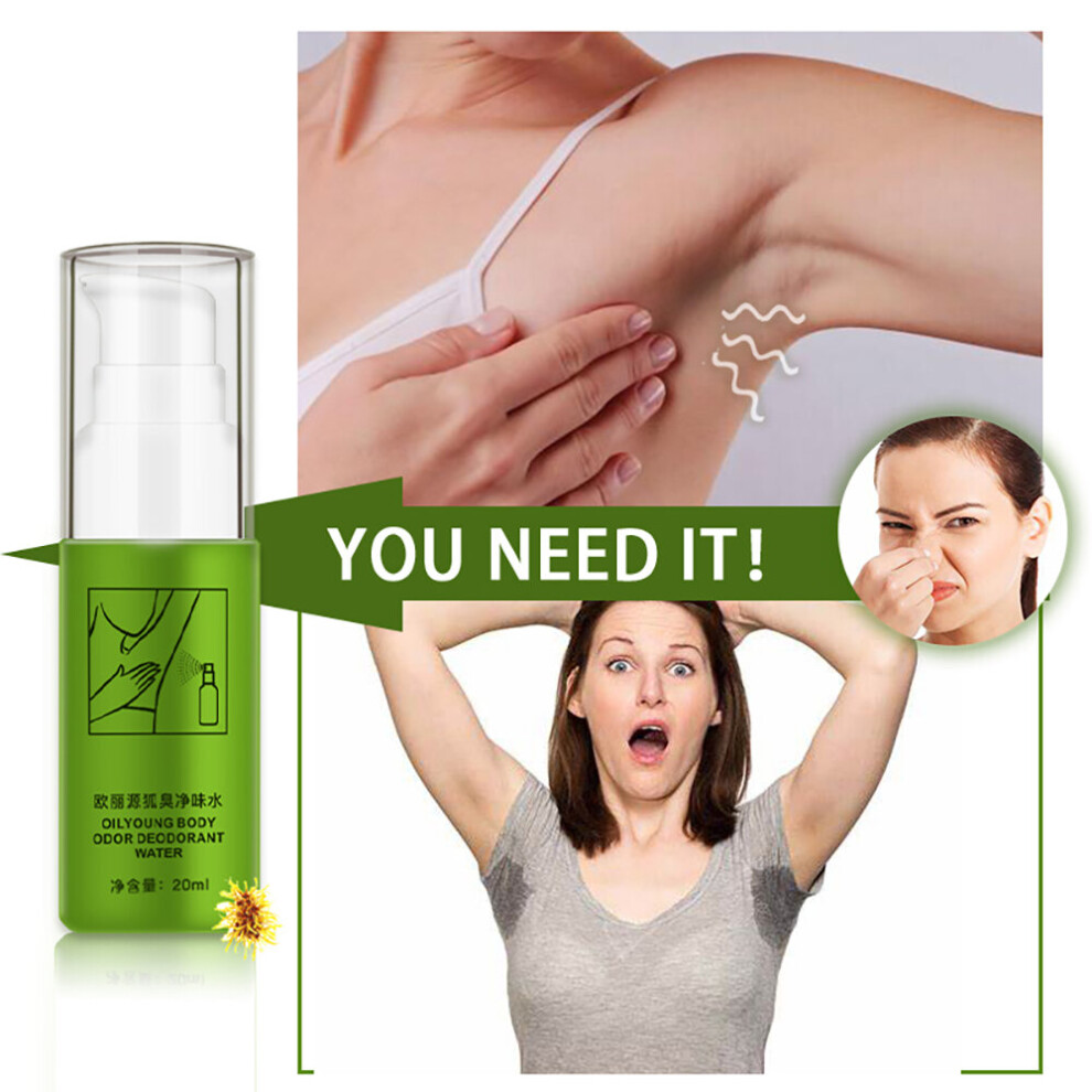 Yetp Star 20Ml Body Odor Sweat Deodor Spray Lasting Body Underarm Feet Sweating Deodorizer Eliminate